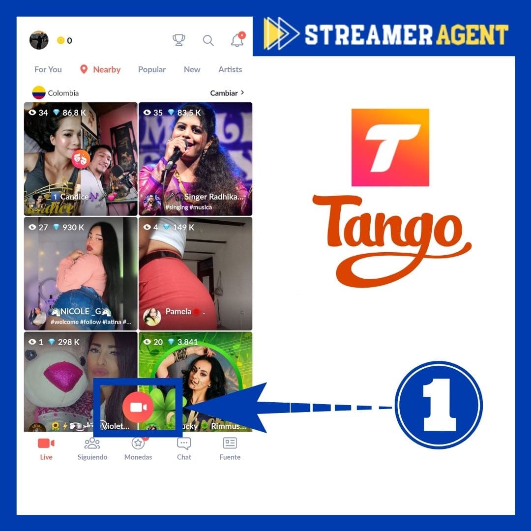 Transmitir en Tango Live - Streamer Agent App