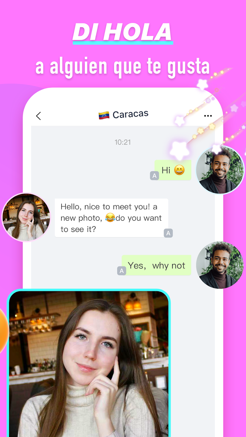 Application de chat Bonjour Candy