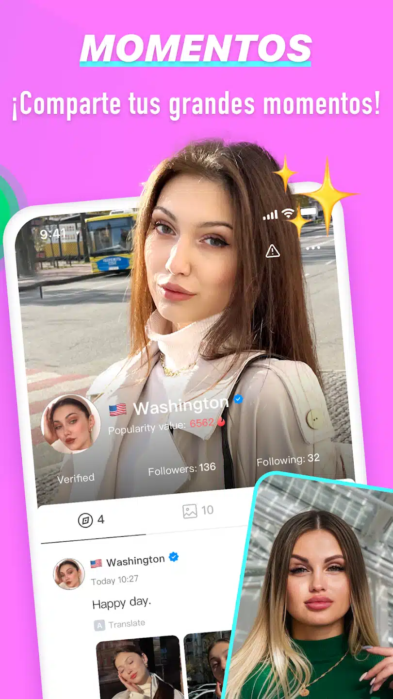 Application de chat Candy Moments