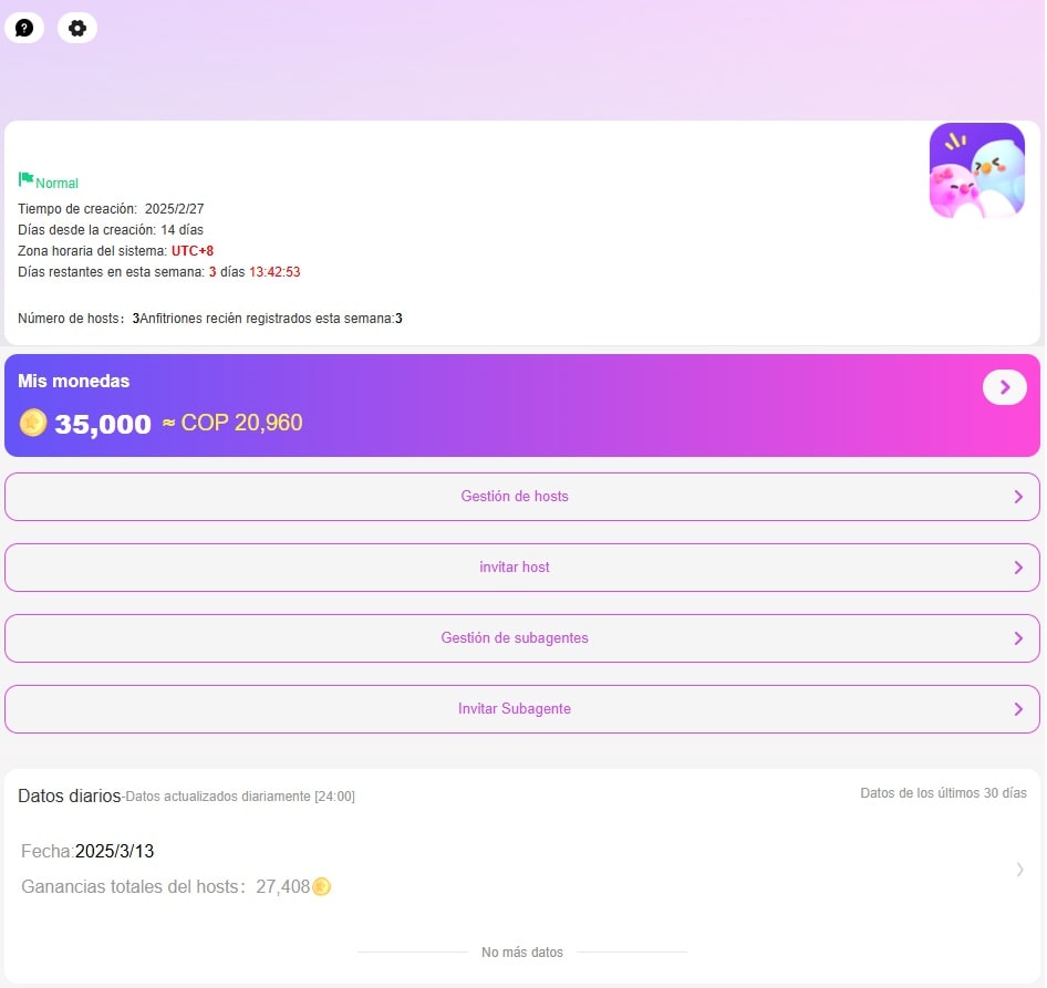 Dashboard de Agencias Sela Live